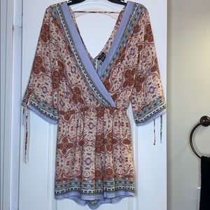 Colorful bohemian romper